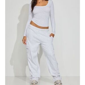 Garage Light Gray Cargo Joggers